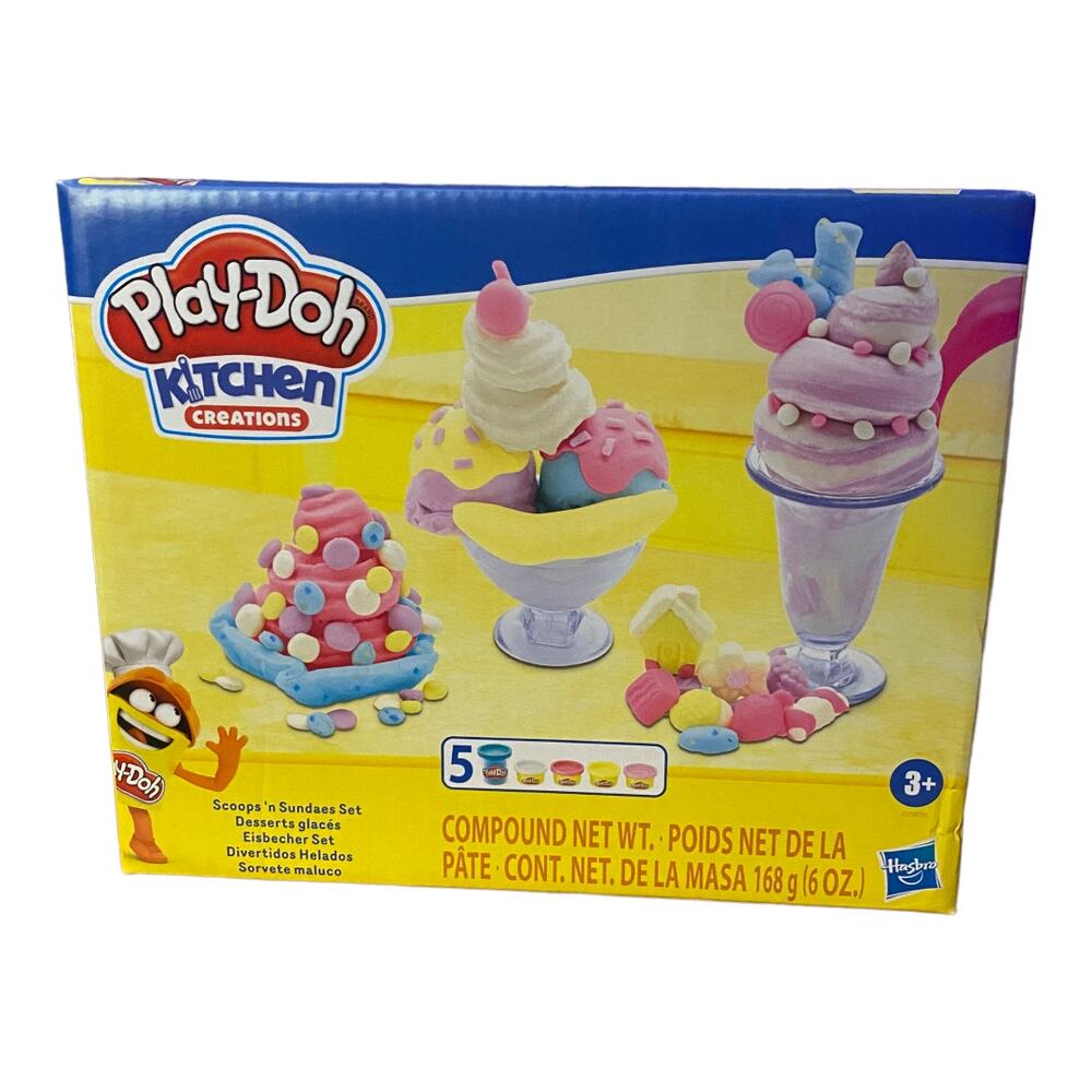 Play-Doh Kitchen Creations Scoops 'n Sundaes Set Play-set New Gift